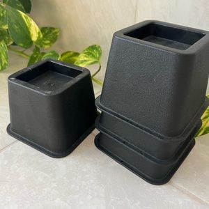 Set of bed risers - 4” height bed lift (college dorm room must have)
